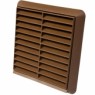 6 inch 150mm external grill fixed brown